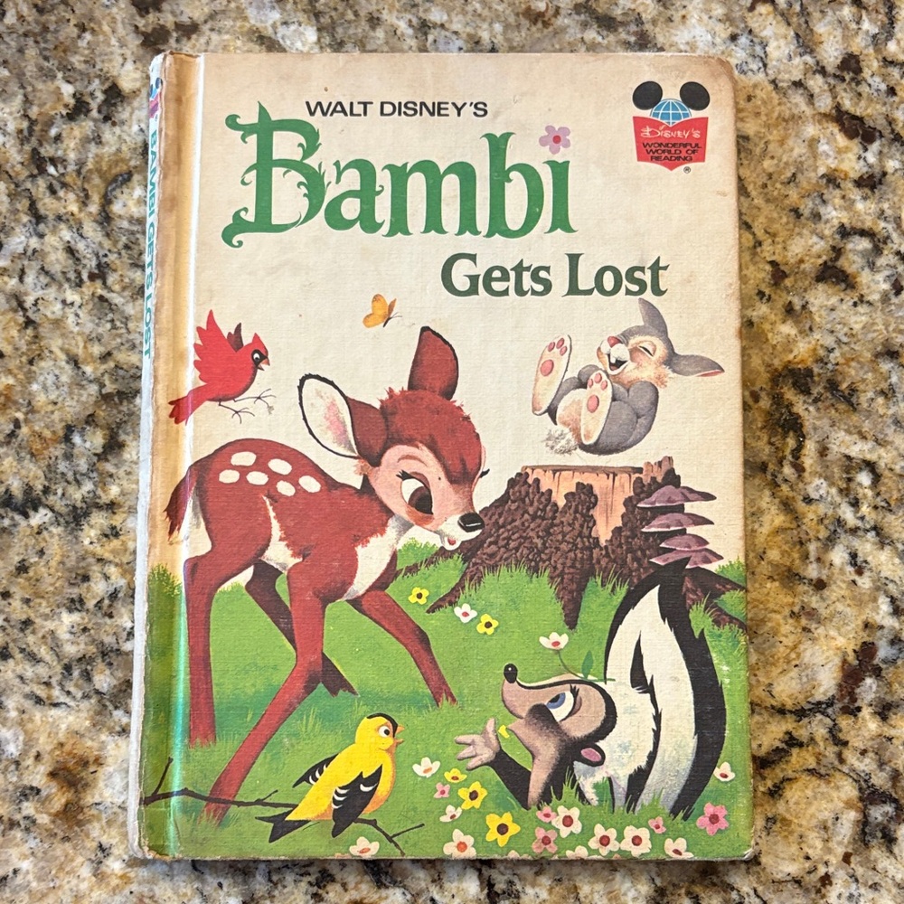 5 for $35- Walt Disney's Bambi Gets Lost Book